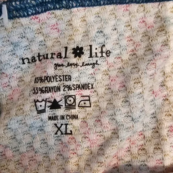 NWT Natural Life Thermal Pajama Shorts - Picture 4 of 7